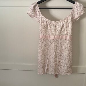 Hollister Pink Floral Blouse